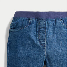 Pull On Stretch Jean with Rib Waistband - LT266